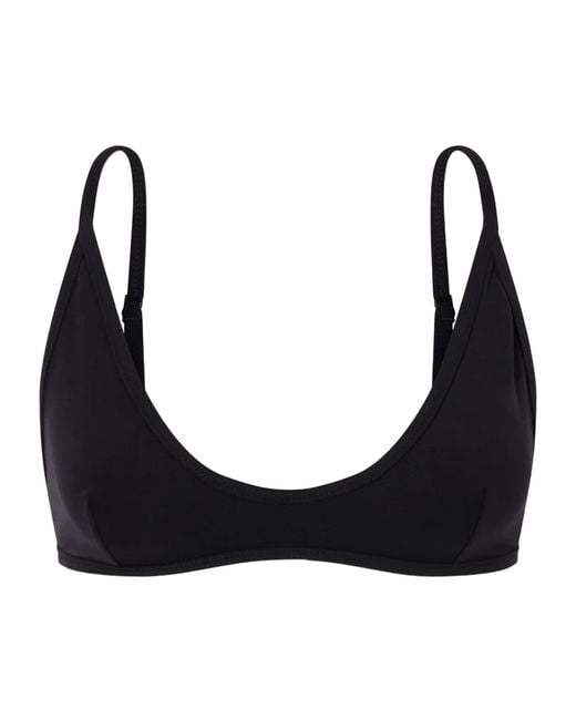 Totême Black Scoop Triangle Bikini Top