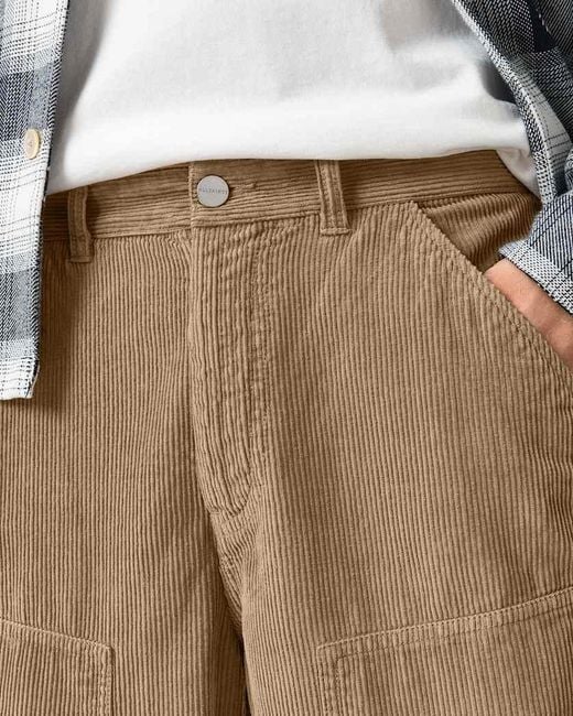 AllSaints Natural Dunstan Corduroy Trousers for men