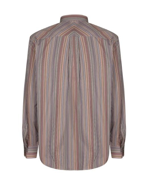 Paul Smith Brown Striped Shirt for men