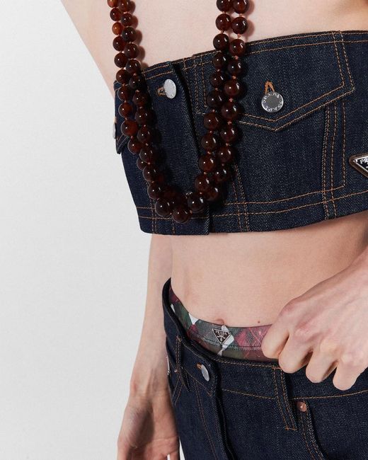 Prada Black Crop Top