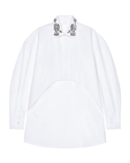Givenchy White Asymmetric Shirt