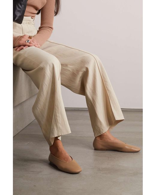 Aeyde Brown Kirsten Ballet Shoes