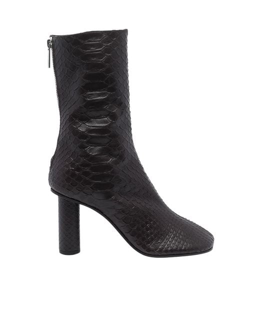 Paris Texas Black Embossed Boots