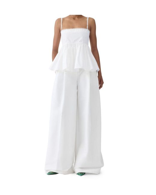 Jacquemus White The Traversin Sleeveless Top