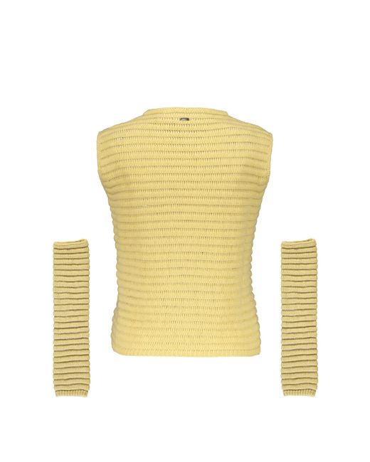Herno Yellow Débardeur À Patch Logo