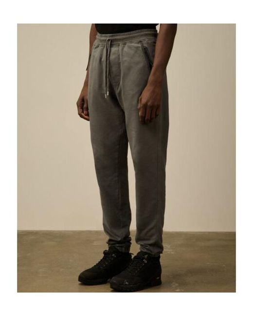 C P Company Gray Logo-Print Sweatpants for men