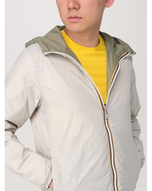 K-Way Natural Reversible Hooded Jacket for men