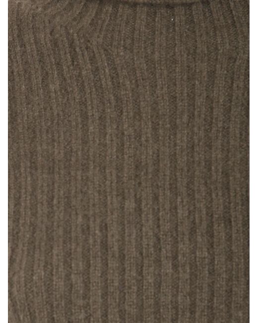 Uma Wang Brown Turtleneck Knitted Jumper