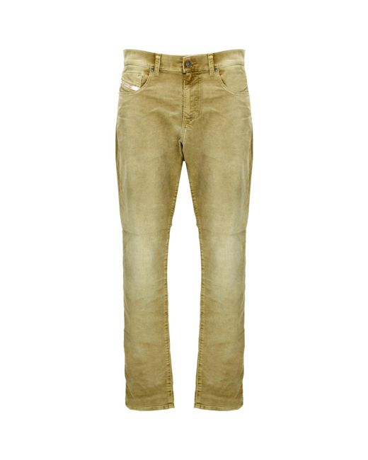 DIESEL Green Slim-Fit Five-Pocket Pants for men