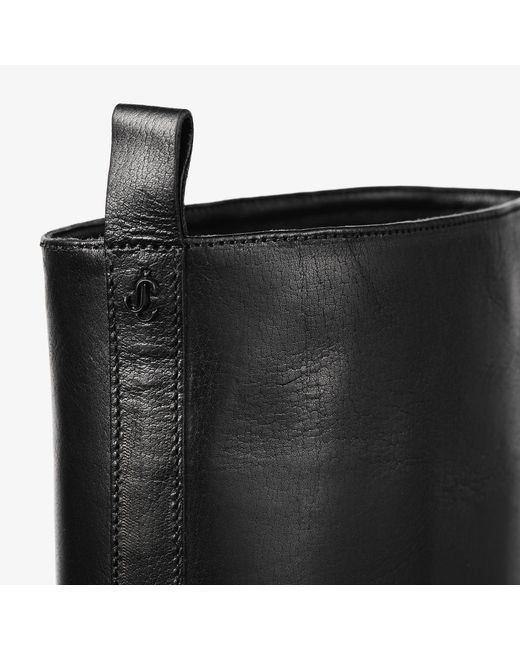 Jimmy Choo Black Mave 45 Knee-High Boots