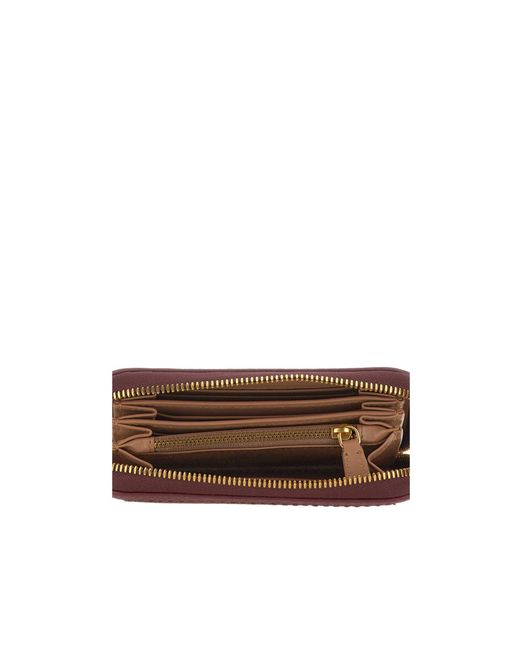 Gianni Chiarini Purple Bubble Zip-Around Wallet