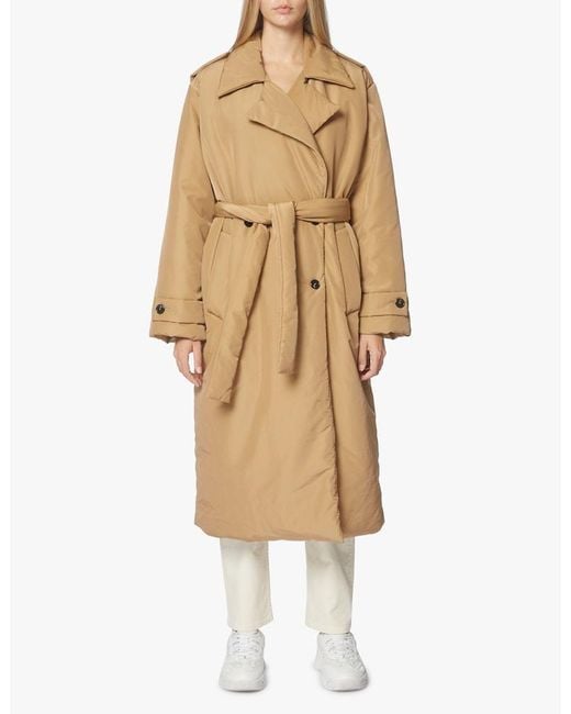 MSGM Natural Padded Trench Coat