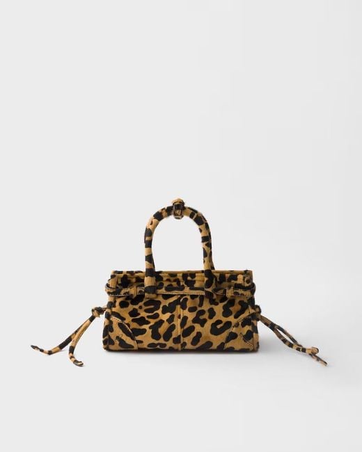 Prada Metallic Bonnie Mini Printed Shoulder Bag