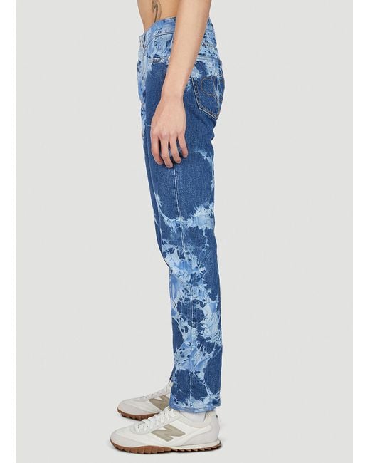 Eytys Blue Five-Pocket Denim Trousers for men