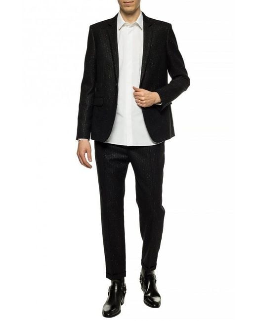 Saint Laurent White Yves Collar Shirt for men