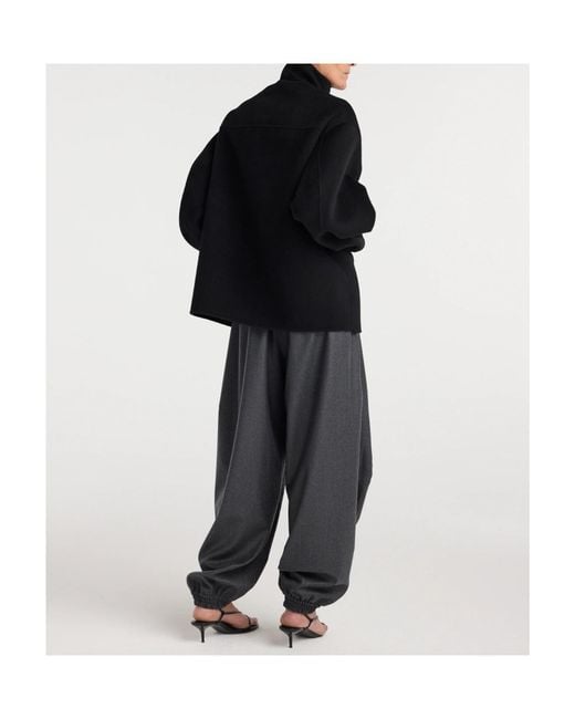 Rohe Blue Stand-Collar Oversized Jacket