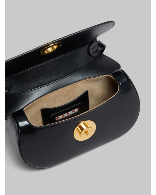 Marni Black Butterfly Medium Shoulder Bag