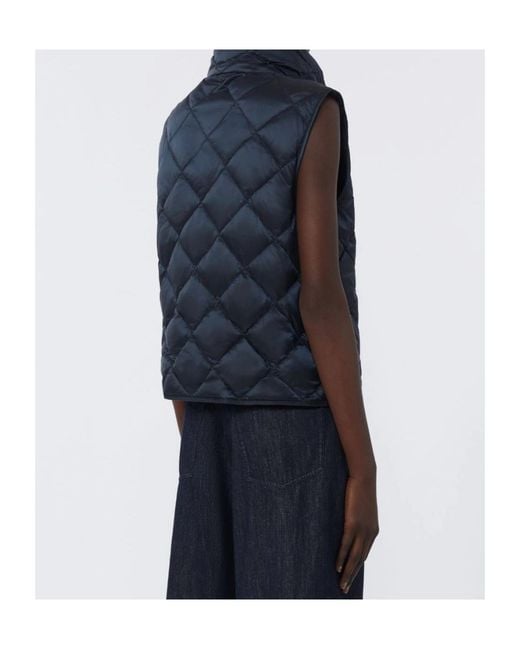 Max Mara Blue The Cube Tregic Zip-Up Drawstring Gilet