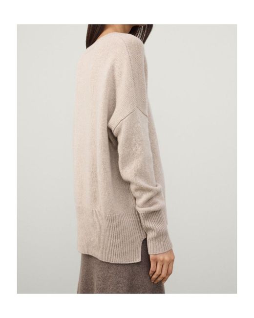 Lisa Yang Natural Mila Crew Neck Sweater