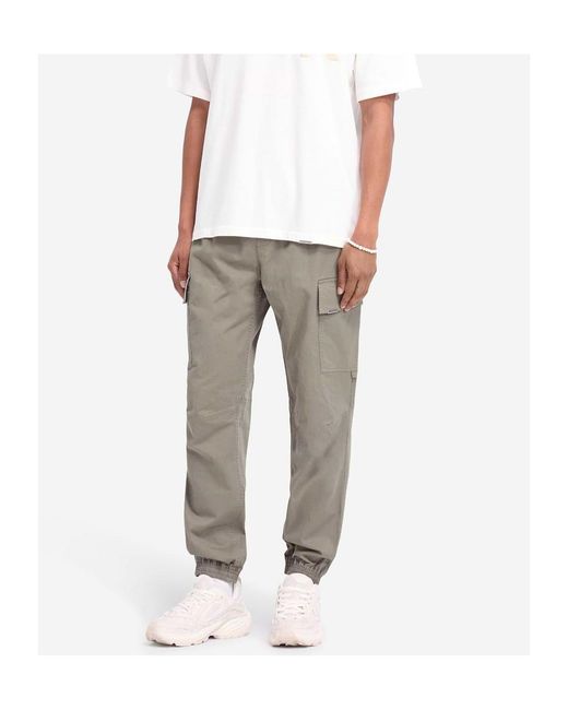 Represent Gray Elastic-Waist Cargo Pants for men