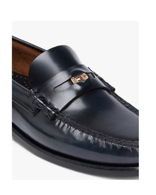 Tommy Hilfiger Blue Penny Loafers for men