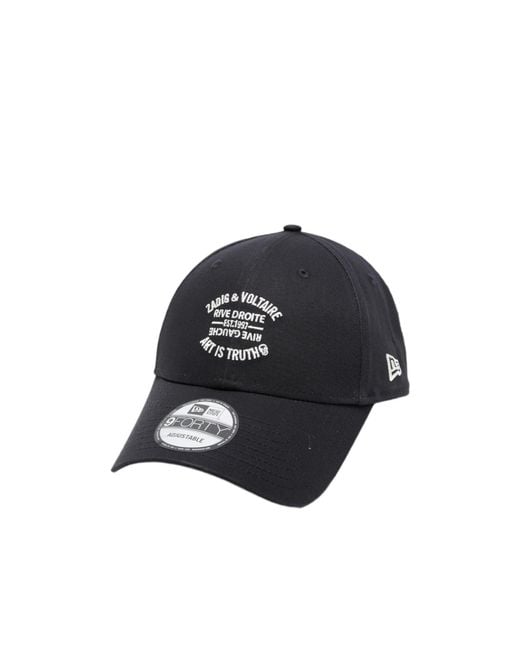 Zadig & Voltaire Black Embroidered Baseball Cap