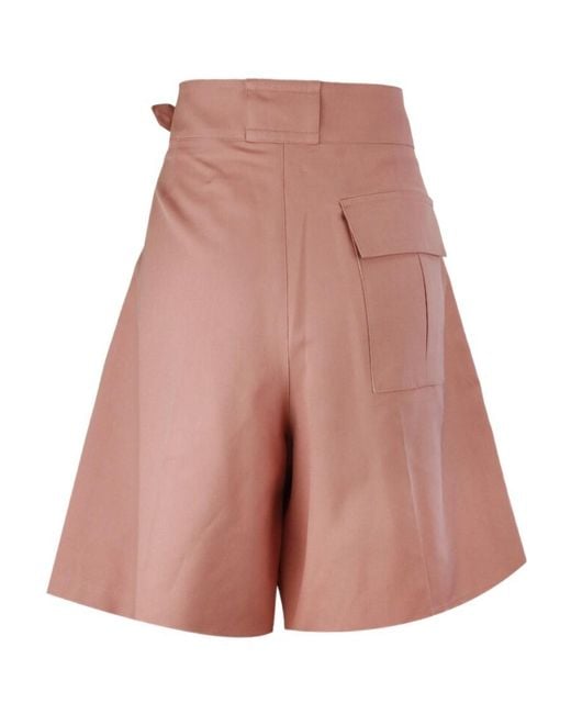Dior Red Homme Buckle Cargo Shorts for men