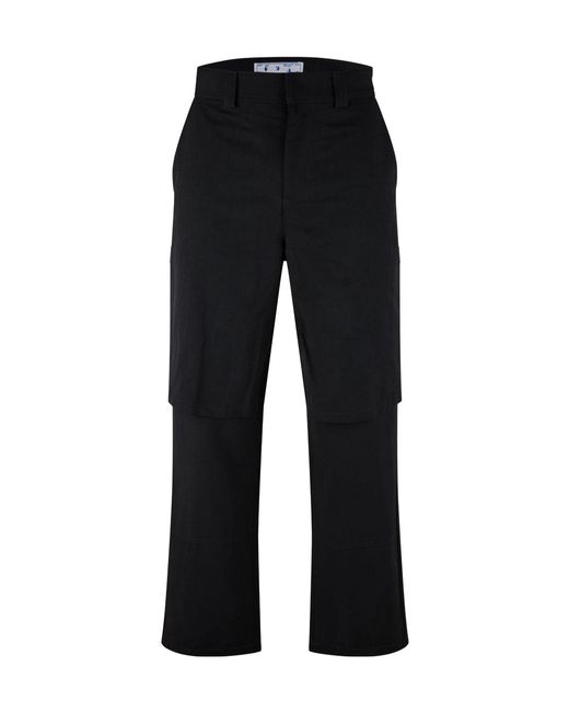Off-White c/o Virgil Abloh Black Carpenter Trousers for men