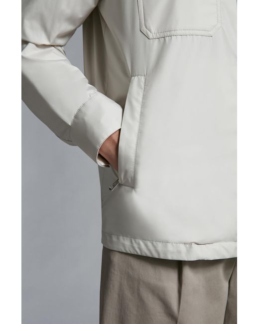 Moncler Gray Piz Buttoned Jacket for men