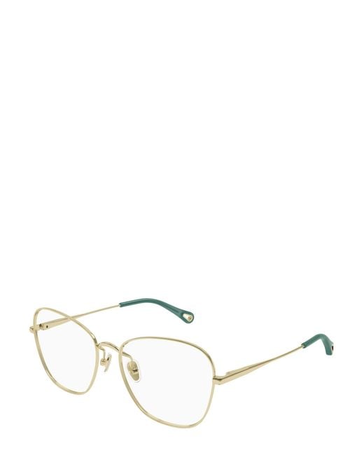 Chloé White Chloé Eyewear Cat-Eye Glasses