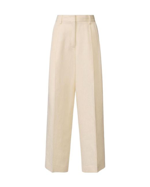 Fabiana Filippi White Casual Pants With Belt Loops
