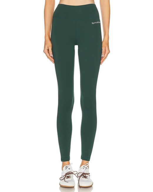 Sporty & Rich Green Elastic Waist Casual Pants