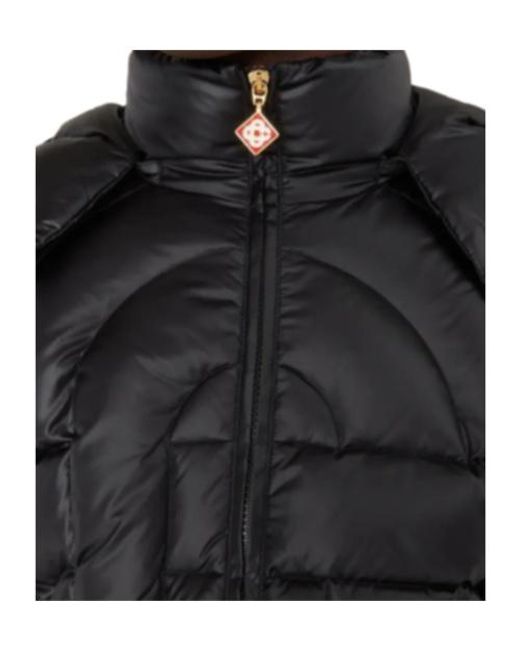 Casablanca Black Monogram Quilted Puffer Jacket for men