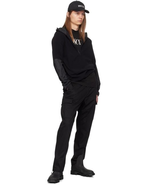 Moncler Black Cargo Tailored Trousers for men