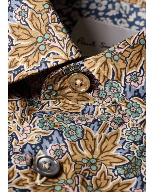 Paul Smith Multicolor Liberty Floral Print Tailored-Fit Shirt for men