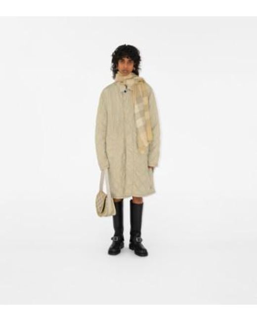 Burberry Natural Vintage Check Frayed-Edge Scarf for men
