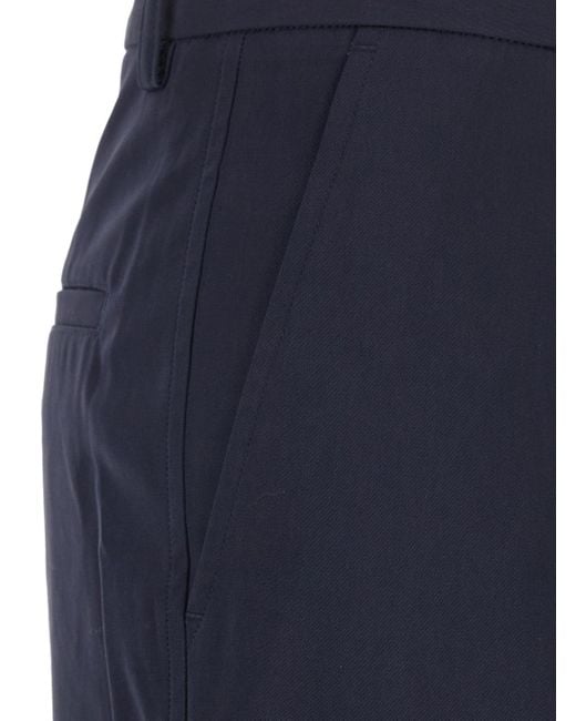 Totême Blue Pleated Trousers