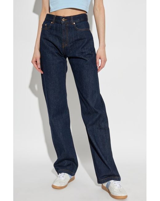 Casablanca Blue Straight-Leg Jeans