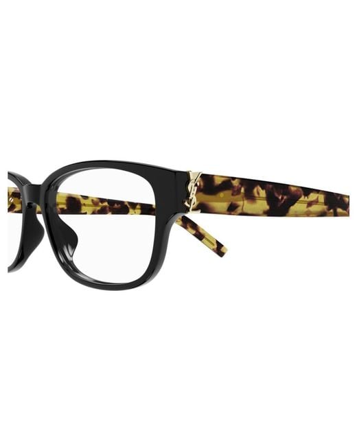 Saint Laurent White Eyewear Rectangle Frame Glasses