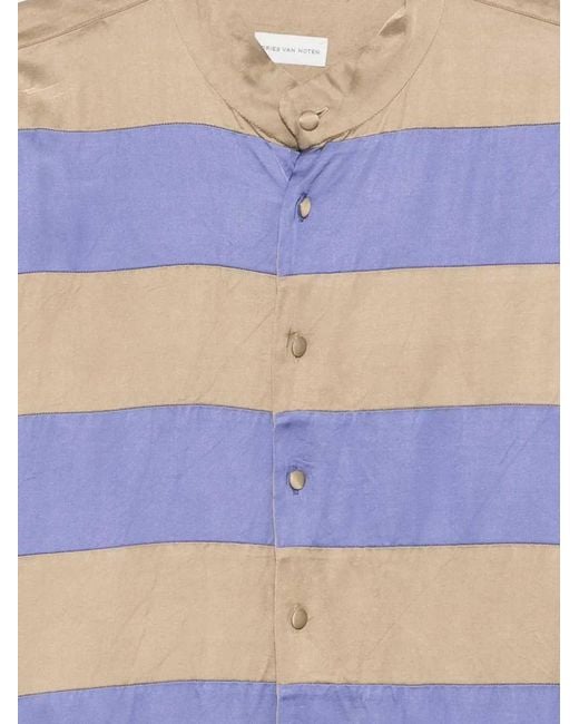Dries Van Noten White Striped Shirt for men