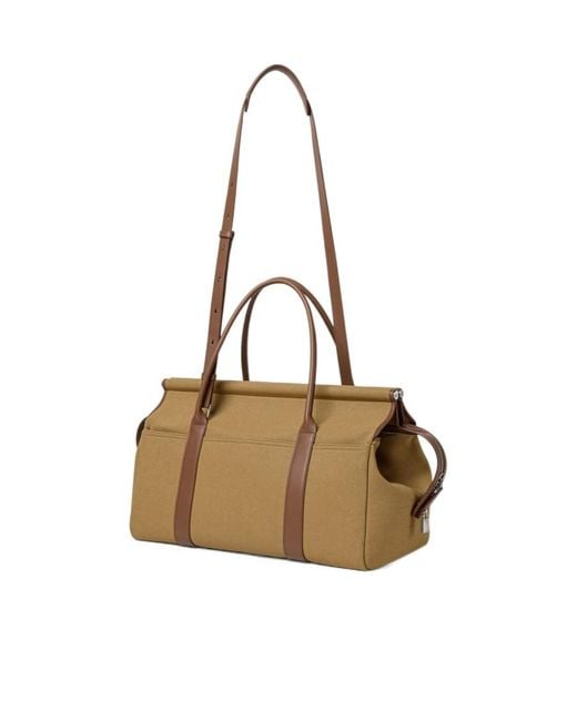 Loro Piana Metallic Loom Weekender Bag L42 for men