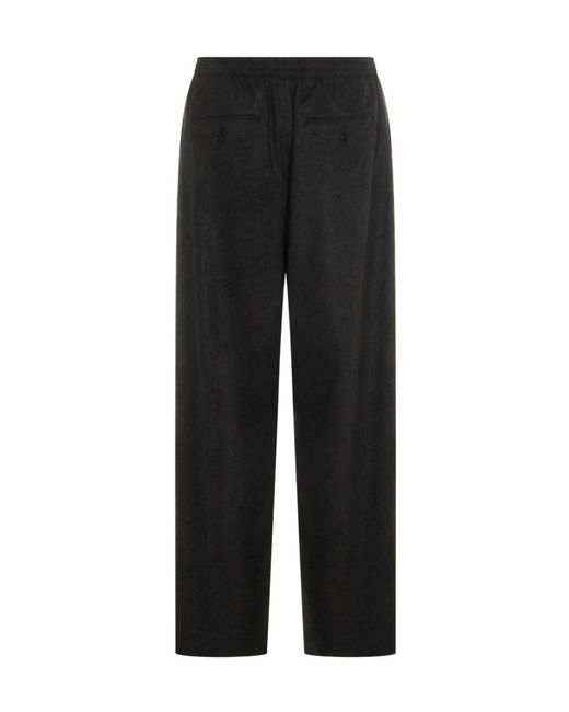 Jil Sander Black Mid Rise Trousers for men