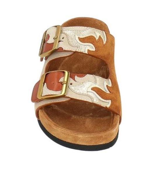 Isabel Marant Brown Multicolour Sandals