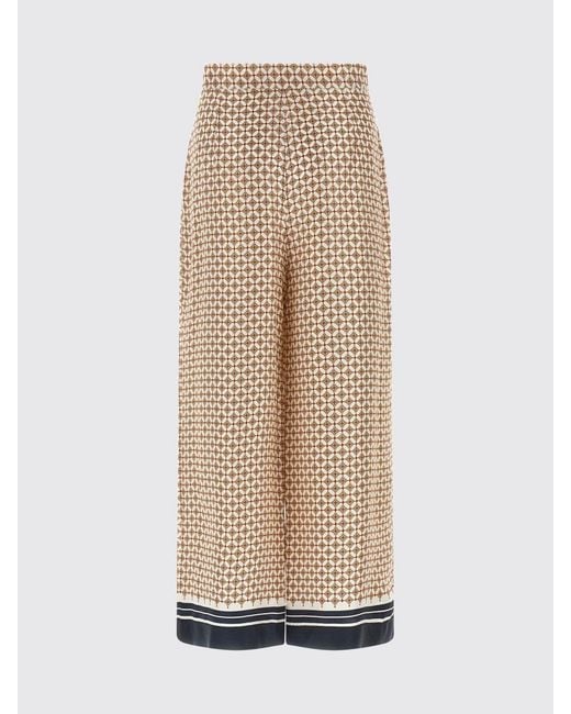 Max Mara Natural Studio Mstottelia Printed Wide-Leg Pants