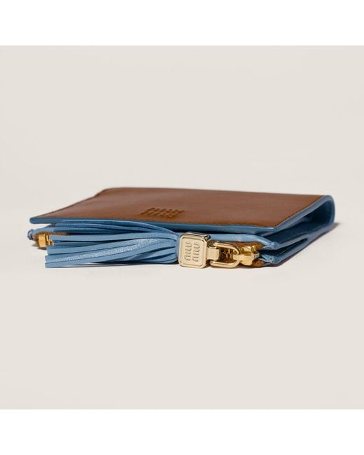 Miu Miu Brown Small Bi-Fold Wallet