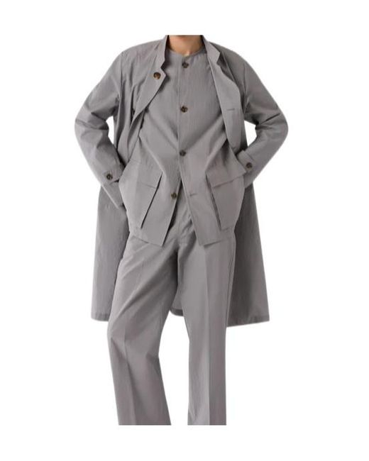 Lardini Gray Long-Sleeved Casual Jacket for men