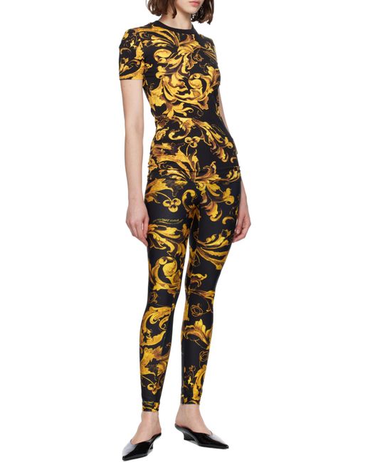 Versace Jeans Yellow All-Over Print T-Shirt