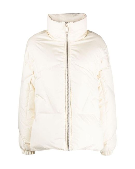 Khrisjoy Natural Zipper Long-Sleeved Down Jacket
