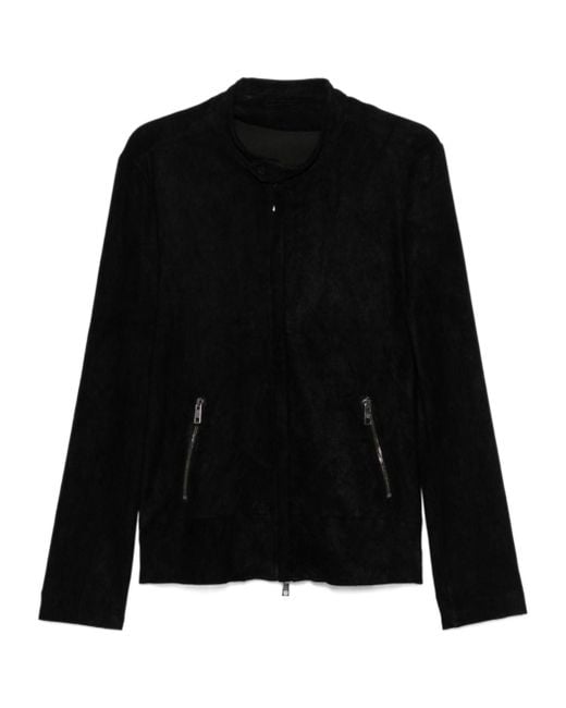 Giorgio Brato Black Suede Jacket for men