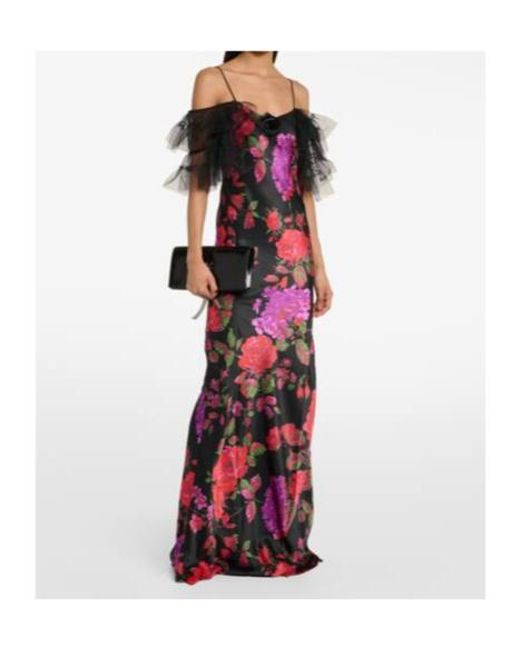 Rodarte Tiered Silk Tulle Gown